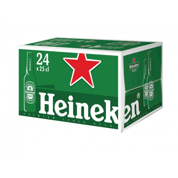 Heineken lager beer blles 25 cl (24u.) 